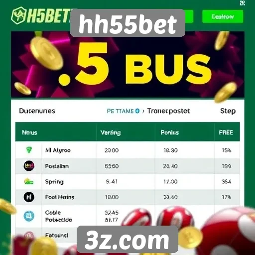 Comparação de bônus oferecidos por hh55bet